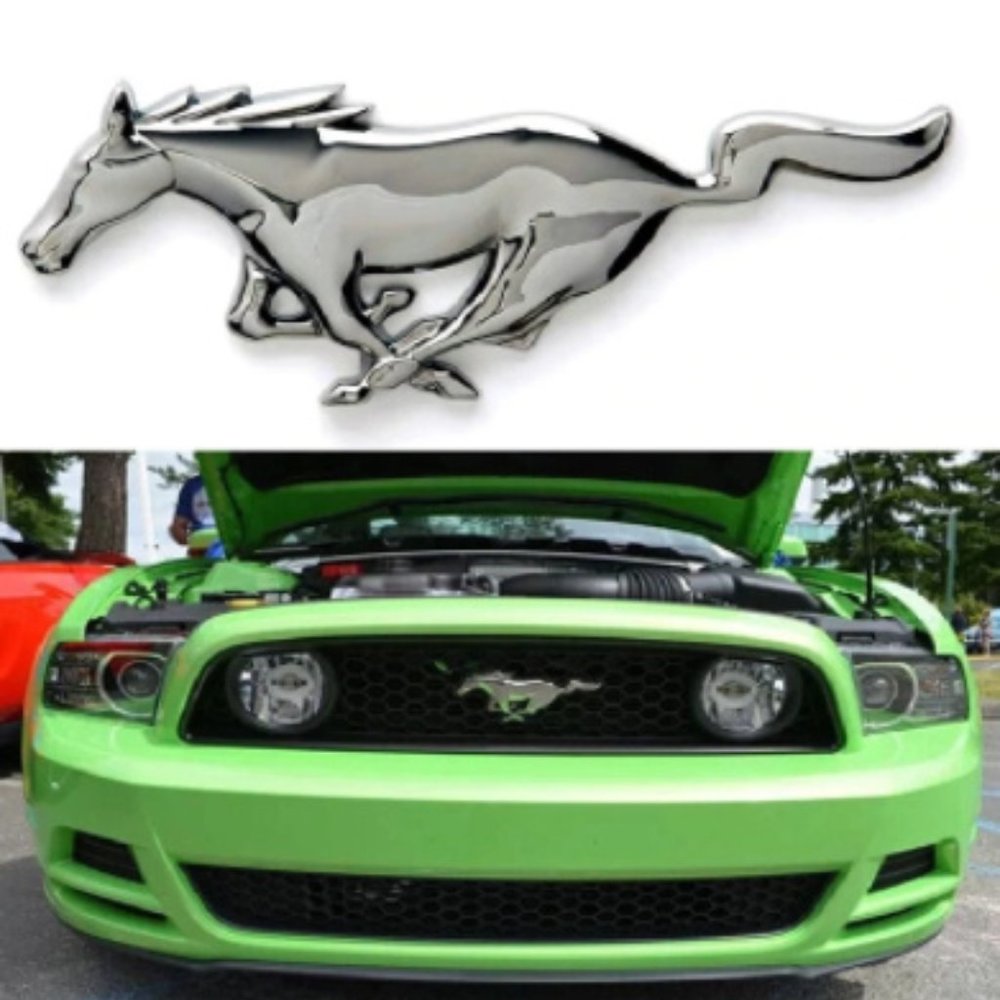 Ford Mustang Running Horse Metal  Pony Shelby GT Hood Trunk Emblem Sticker